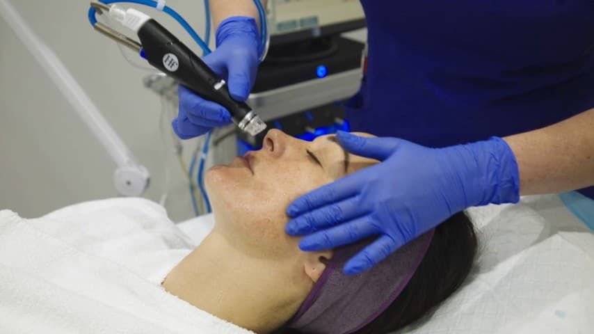 HydraFacial treatment in progress at Berkshire Aesthetics clinic in Maidenhead