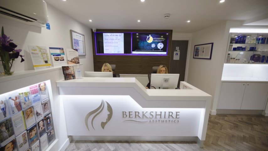 Berkshire Aesthetics clinic reception in Maidenhead
