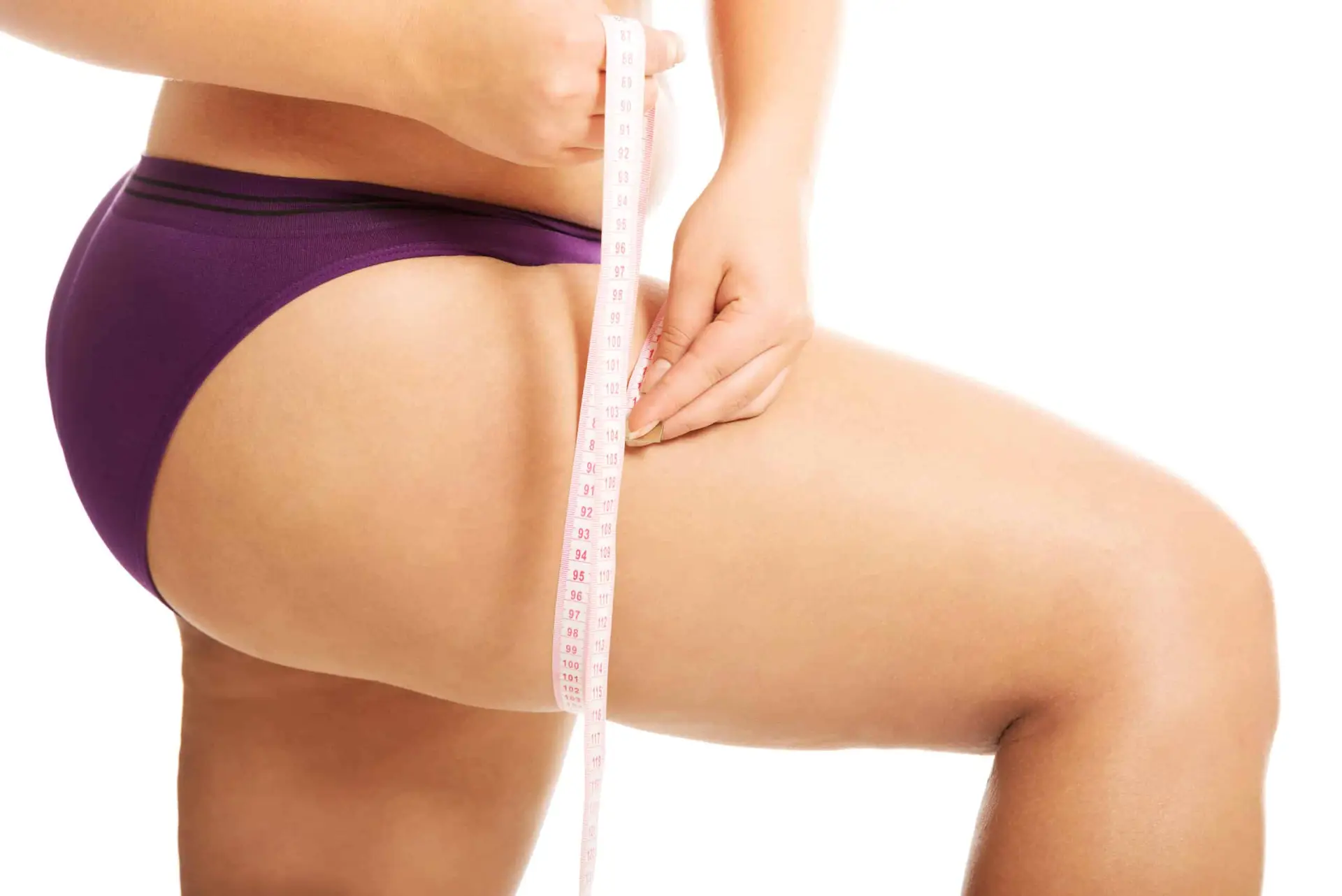 Body contouring measurement before CoolSculpting fat reduction at Berkshire Aesthetics